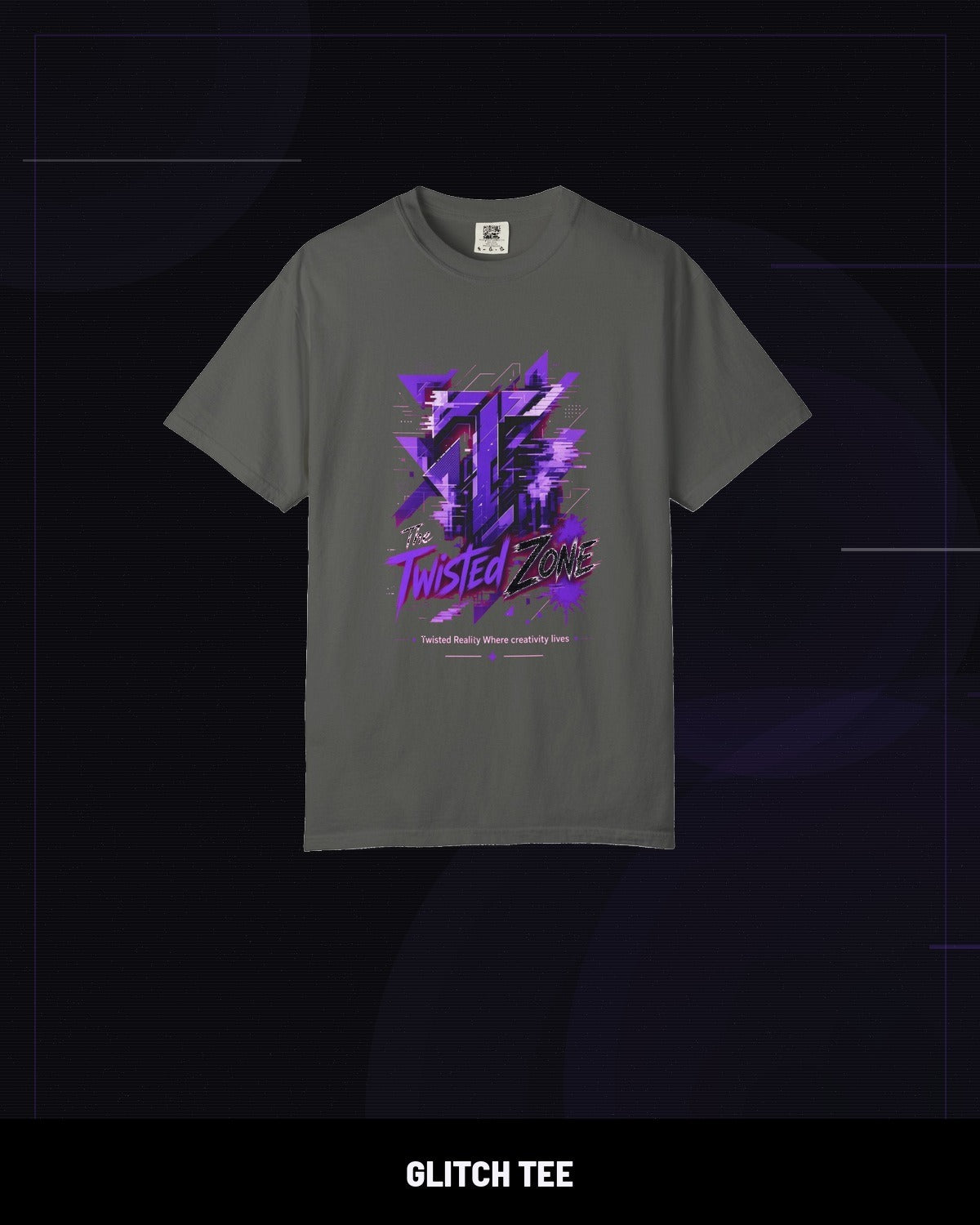 Twisted Zone Glitch Tee artwork